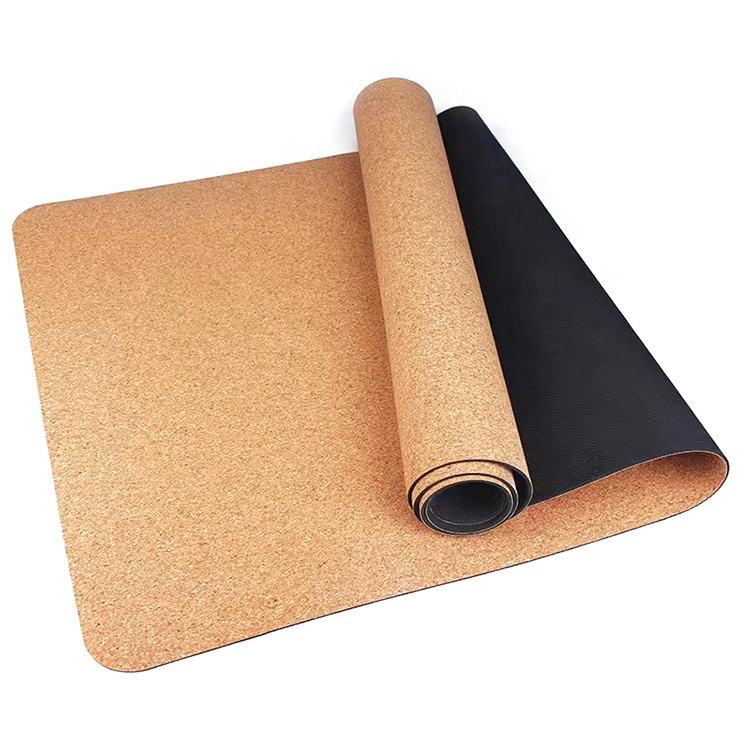 Cork Rubber Yoga Mat — 4.5mm Natural Cork Top, Sweat-Activated Grip, Natural Rubber Base, Eco-Friendly Non-Slip Mat for Hot Yoga, Pilates & Daily Practice