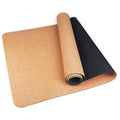 Cork Rubber Yoga Mat — 4.5mm Natural Cork Top, Sweat-Activated Grip, Natural Rubber Base, Eco-Friendly Non-Slip Mat for Hot Yoga, Pilates & Daily Practice