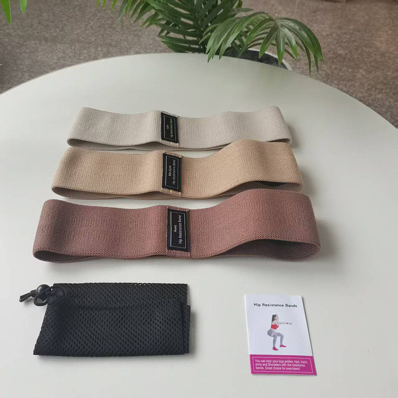 Fabric Resistance Band — Polyester-Cotton with Latex Silk Core, Non-Slip Loop Band for Glutes, Legs, Squats & Home Workouts