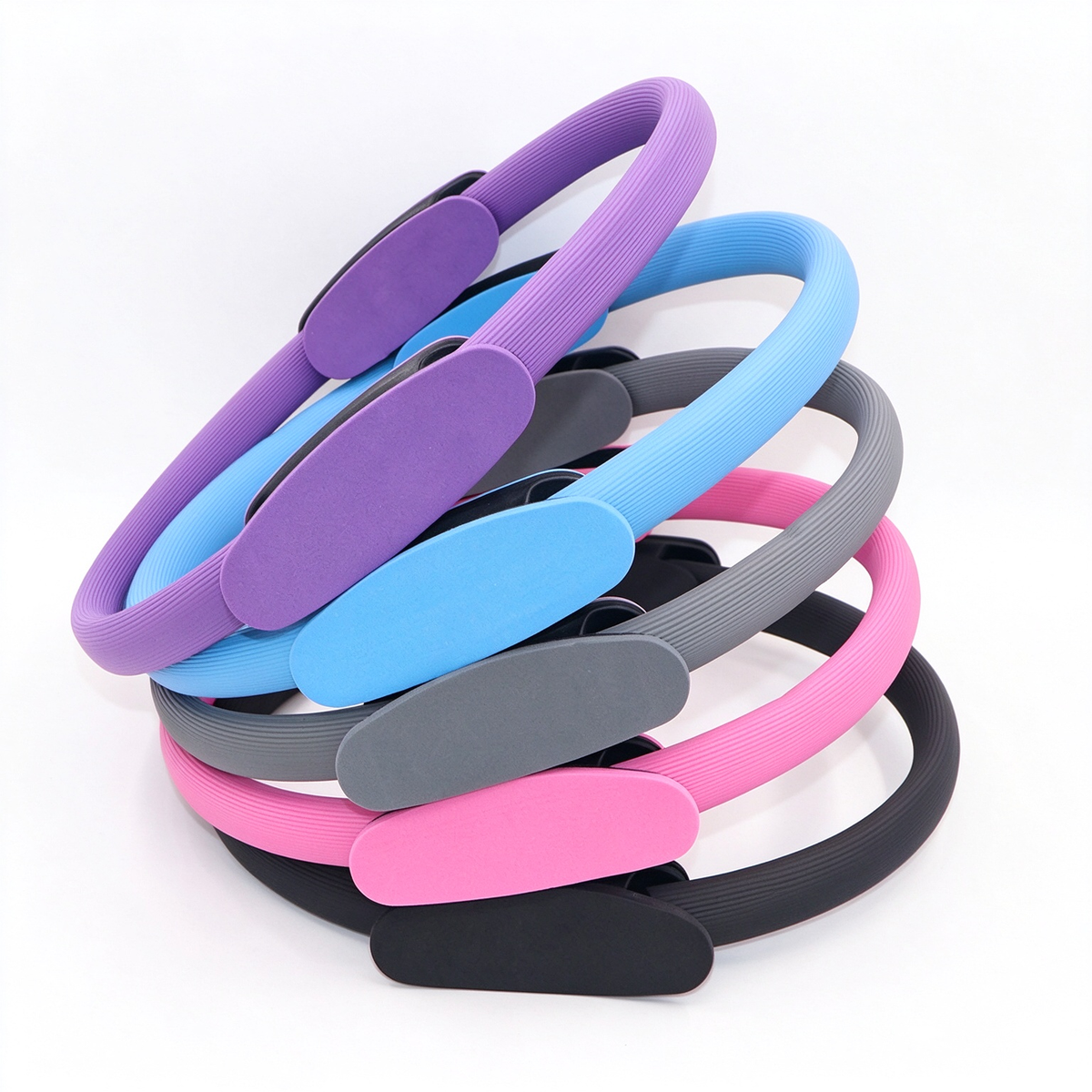 38cm Pilates Ring — Dual-Grip Magic Circle for Thigh, Core & Full-Body Toning
