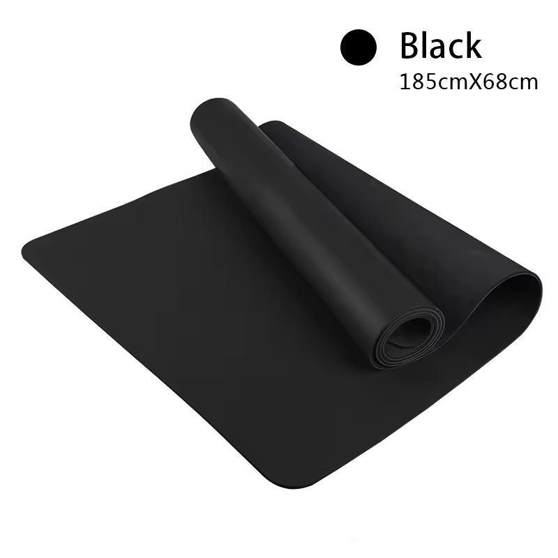 PU Rubber Yoga Mat | Sweat-Grip PU Top, Natural Rubber Bottom, 5mm Comfort for Hot Yoga, Pilates & Fitness