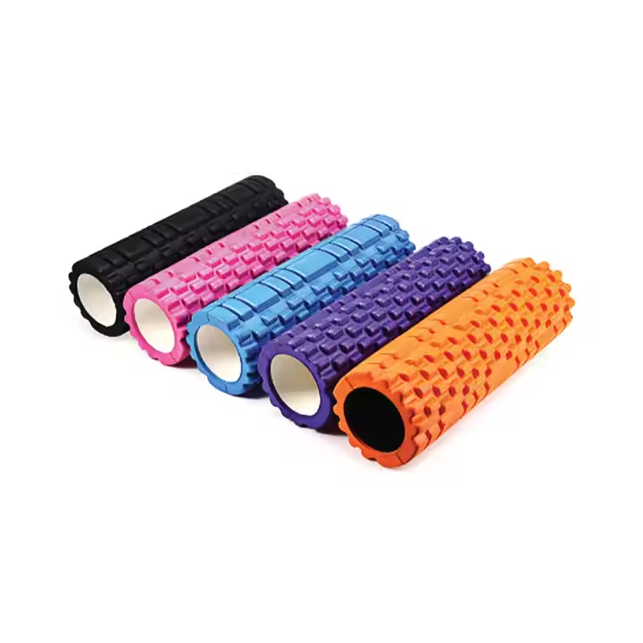 EVA+PVC Foam Roller — Non-Slip Textured Surface, Durable PVC Core, Lightweight Muscle Recovery Roller for Myofascial Release, Yoga, Pilates & Fitness