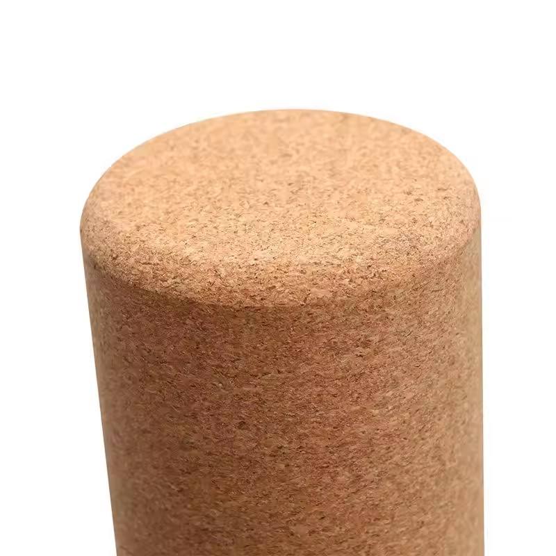 Cork Yoga Roller — 33cm or 45cm Natural Cork Massage Roller, Non-Slip Surface, Durable Core for Myofascial Release, Muscle Recovery, Yoga & Pilates