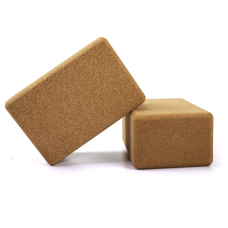Cork Yoga Block — 3" x 6" x 9" Natural Cork Yoga Brick, Non-Slip Sweat-Resistant Surface, Eco-Friendly Support for Yoga, Pilates, Stretching & Meditation