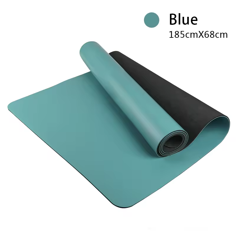 PU Rubber Yoga Mat | Sweat-Grip PU Top, Natural Rubber Bottom, 5mm Comfort for Hot Yoga, Pilates & Fitness