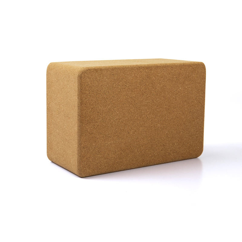 Cork Yoga Block — 3" x 6" x 9" Natural Cork Yoga Brick, Non-Slip Sweat-Resistant Surface, Eco-Friendly Support for Yoga, Pilates, Stretching & Meditation
