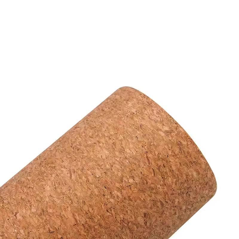 Cork Yoga Roller — 33cm or 45cm Natural Cork Massage Roller, Non-Slip Surface, Durable Core for Myofascial Release, Muscle Recovery, Yoga & Pilates