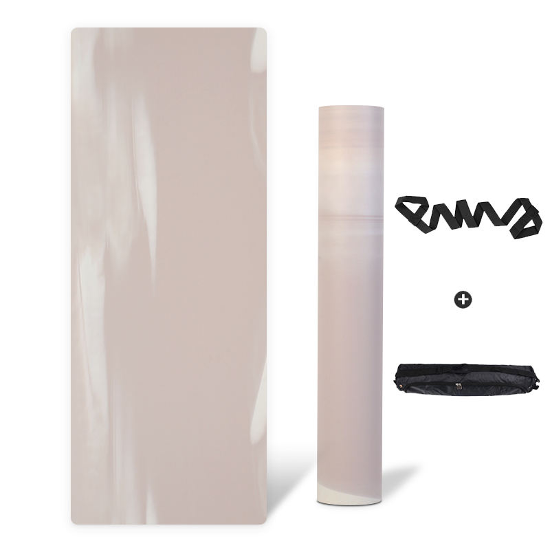 Mixed-Color PU Rubber Yoga Mat — 4.5mm Sweat-Activated Grip, Natural Rubber Base, Eco-Friendly Non-Slip Mat for Hot Yoga, Pilates & Daily Practice