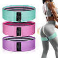 Fabric Resistance Band — Polyester-Cotton with Latex Silk Core, Non-Slip Loop Band for Glutes, Legs, Squats & Home Workouts