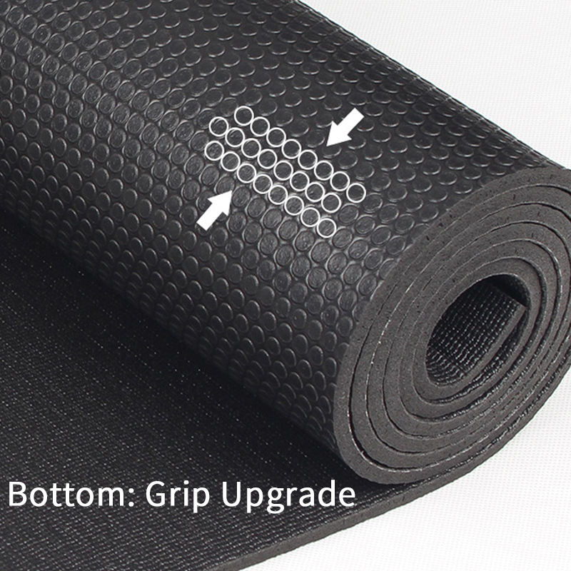 PVC Yoga Mat — 6mm Cushioning, Non-Slip Textured Surface, Durable & Easy-Clean Exercise Mat for Yoga, Pilates & Home Workouts