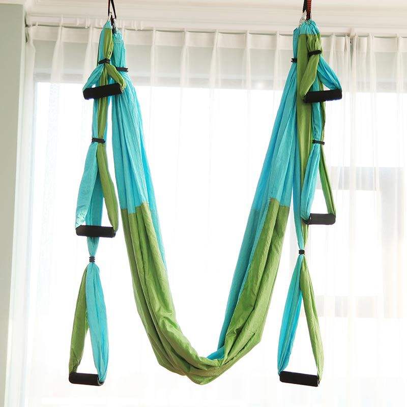 Polyester Aerial Yoga Swing Hammock — Soft Durable Fabric, Non-Slip Grip, for Inversion, Stretching, Pilates & Home Studio