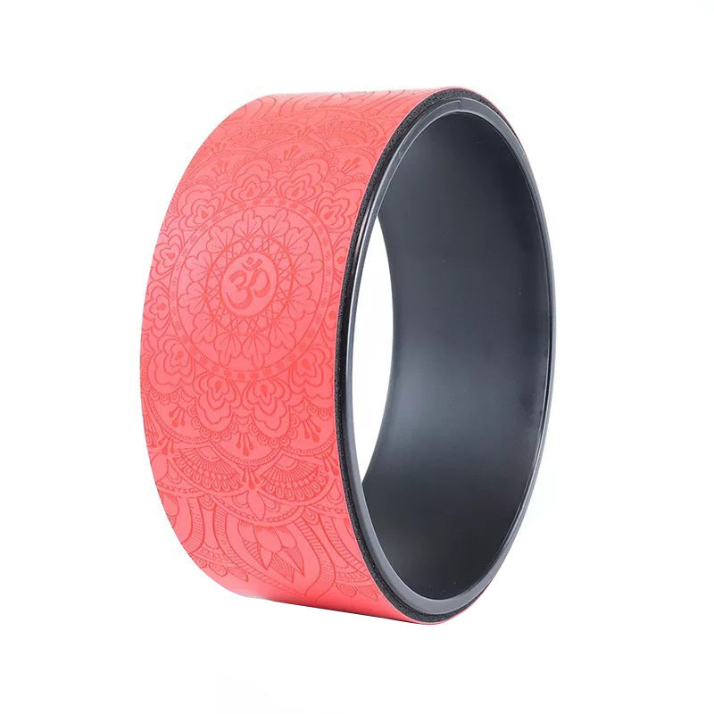 PU Rubber Yoga Wheel | Anti-Slip Fitness Wheel for Yoga, Pilates, Back Pain Relief & Deep Stretching