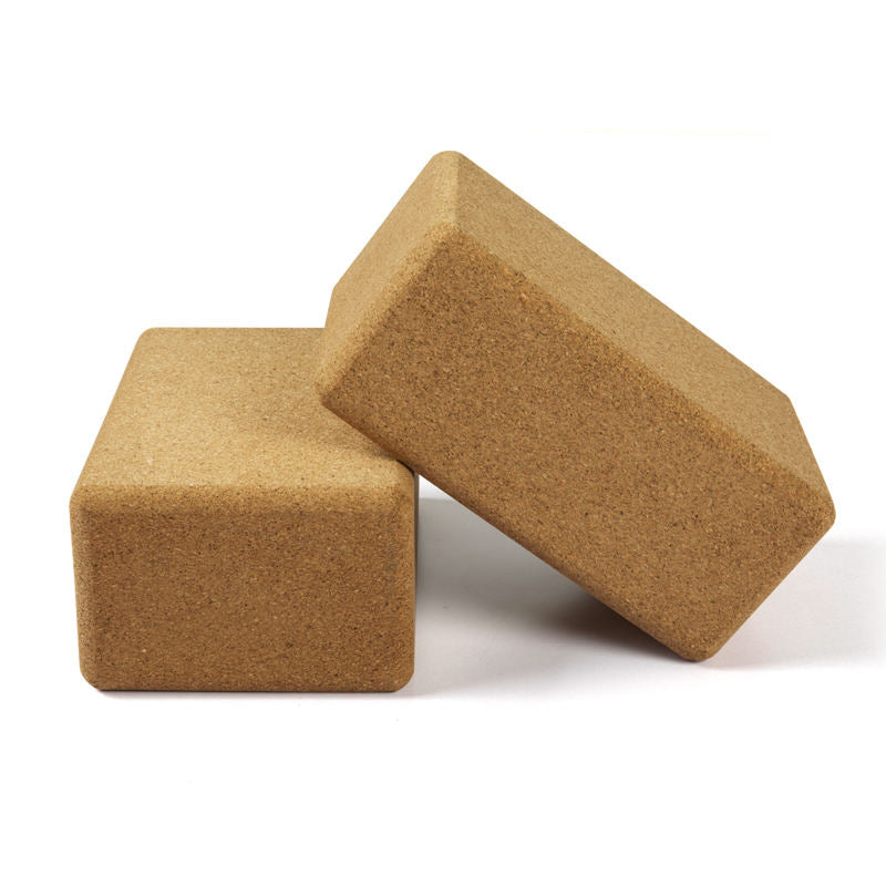 Cork Yoga Block — 3" x 6" x 9" Natural Cork Yoga Brick, Non-Slip Sweat-Resistant Surface, Eco-Friendly Support for Yoga, Pilates, Stretching & Meditation