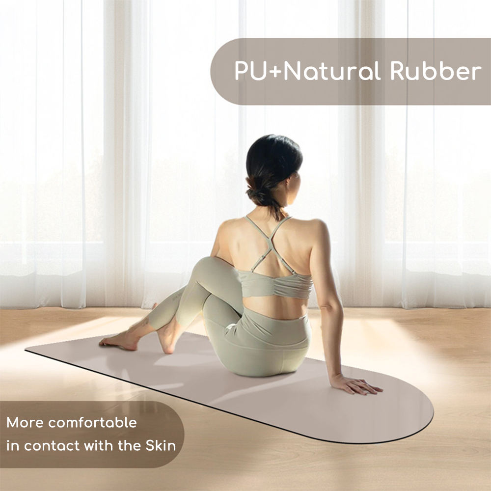 Arch PU Rubber Yoga Mat — 4.5mm Sweat-Activated Grip, Natural Rubber Base, Eco-Friendly Non-Slip Mat for Hot Yoga, Pilates & Daily Practice