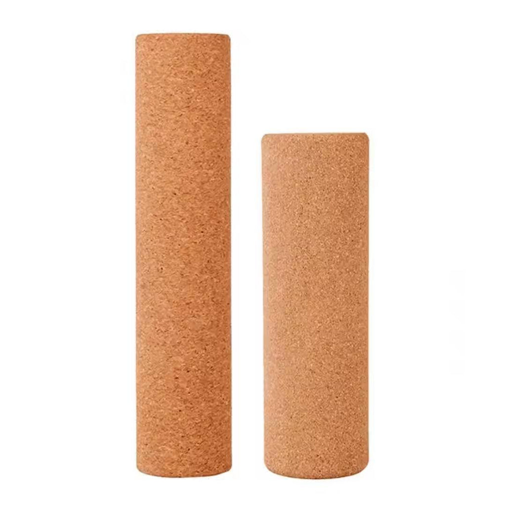 Cork Yoga Roller — 33cm or 45cm Natural Cork Massage Roller, Non-Slip Surface, Durable Core for Myofascial Release, Muscle Recovery, Yoga & Pilates
