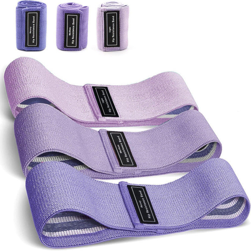 Fabric Resistance Band — Polyester-Cotton with Latex Silk Core, Non-Slip Loop Band for Glutes, Legs, Squats & Home Workouts