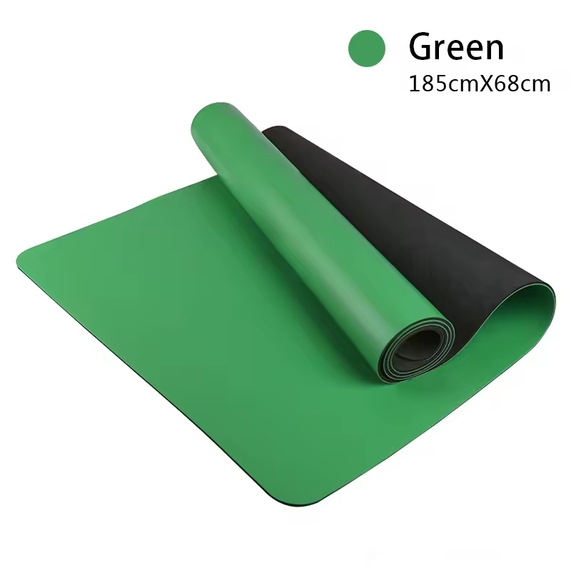 PU Rubber Yoga Mat | Sweat-Grip PU Top, Natural Rubber Bottom, 5mm Comfort for Hot Yoga, Pilates & Fitness