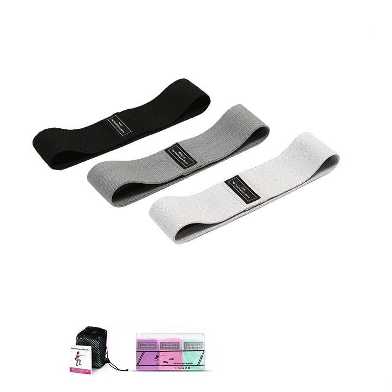 Fabric Resistance Band — Polyester-Cotton with Latex Silk Core, Non-Slip Loop Band for Glutes, Legs, Squats & Home Workouts