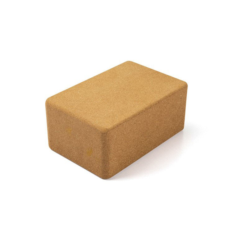 Cork Yoga Block — 3" x 6" x 9" Natural Cork Yoga Brick, Non-Slip Sweat-Resistant Surface, Eco-Friendly Support for Yoga, Pilates, Stretching & Meditation