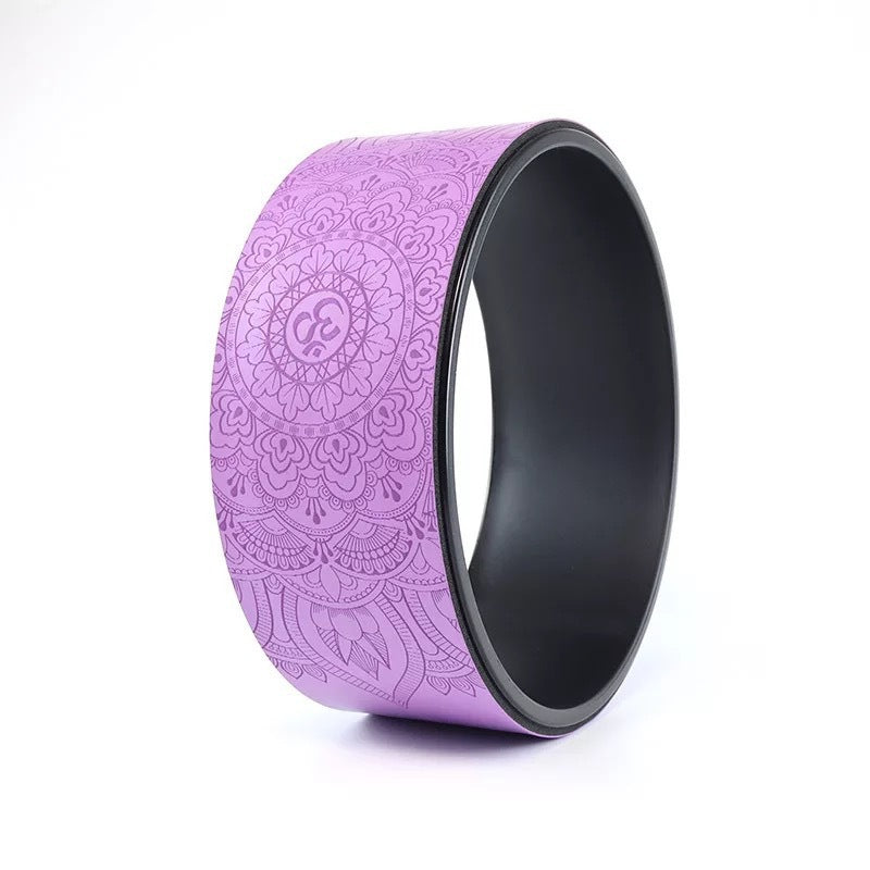 PU Rubber Yoga Wheel | Anti-Slip Fitness Wheel for Yoga, Pilates, Back Pain Relief & Deep Stretching