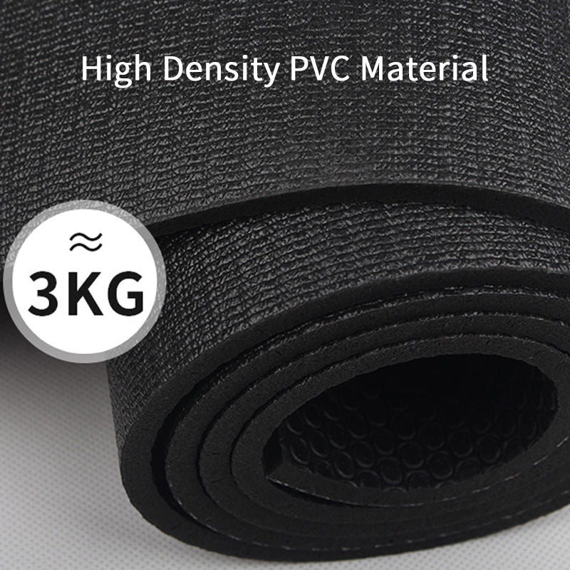 PVC Yoga Mat — 6mm Cushioning, Non-Slip Textured Surface, Durable & Easy-Clean Exercise Mat for Yoga, Pilates & Home Workouts