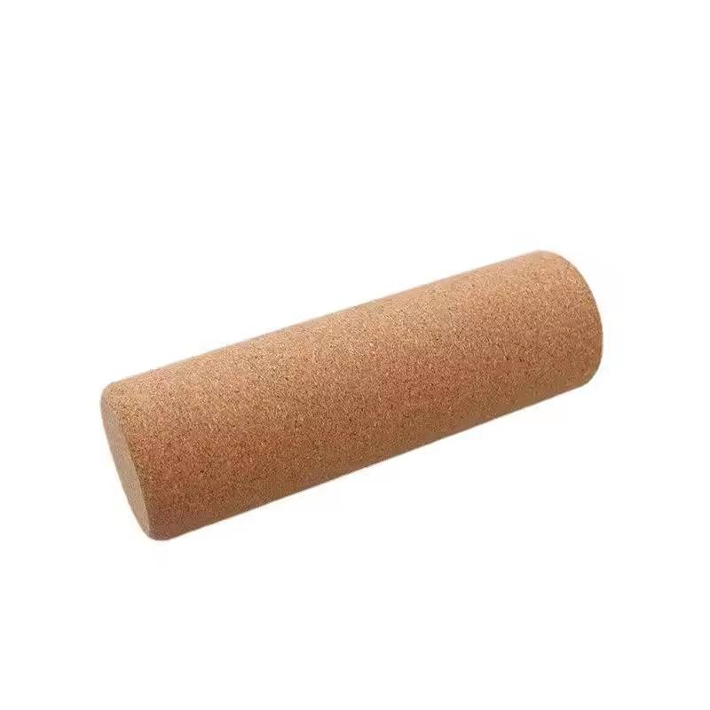 Cork Yoga Roller — 33cm or 45cm Natural Cork Massage Roller, Non-Slip Surface, Durable Core for Myofascial Release, Muscle Recovery, Yoga & Pilates