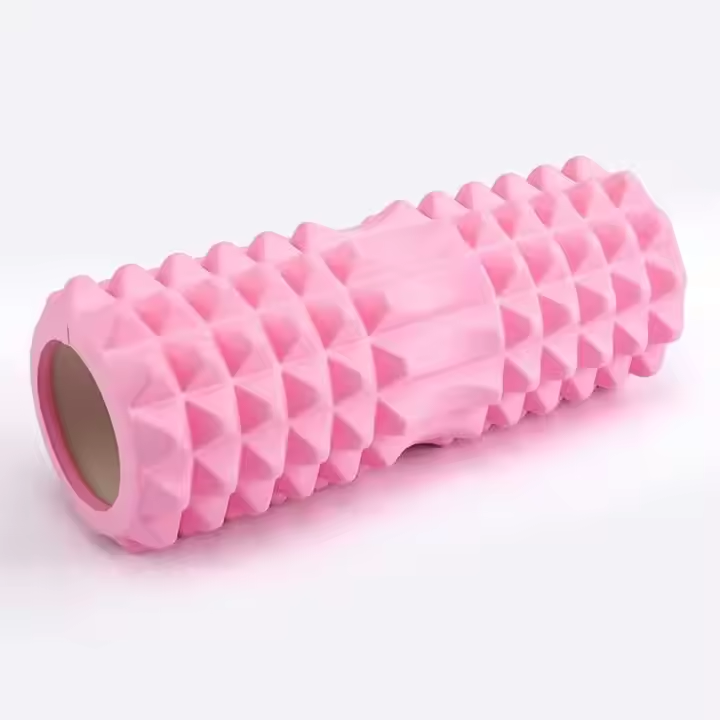 EVA+PVC Foam Roller — Non-Slip Textured Surface, Durable PVC Core, Lightweight Muscle Recovery Roller for Myofascial Release, Yoga, Pilates & Fitness