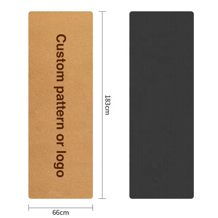 Cork Rubber Yoga Mat — 4.5mm Natural Cork Top, Sweat-Activated Grip, Natural Rubber Base, Eco-Friendly Non-Slip Mat for Hot Yoga, Pilates & Daily Practice