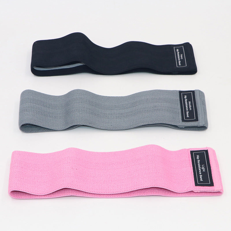 Fabric Resistance Band — Polyester-Cotton with Latex Silk Core, Non-Slip Loop Band for Glutes, Legs, Squats & Home Workouts