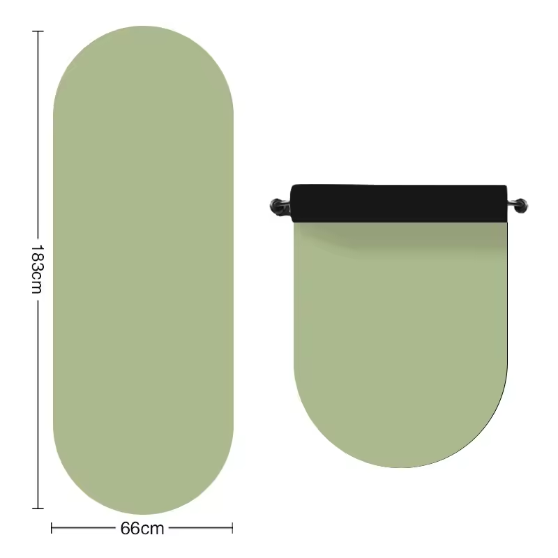 OVal PU Rubber Yoga Mat — 4.5mm Sweat-Activated Grip, Natural Rubber Base, Eco-Friendly Non-Slip Mat for Hot Yoga, Pilates & Daily Practice