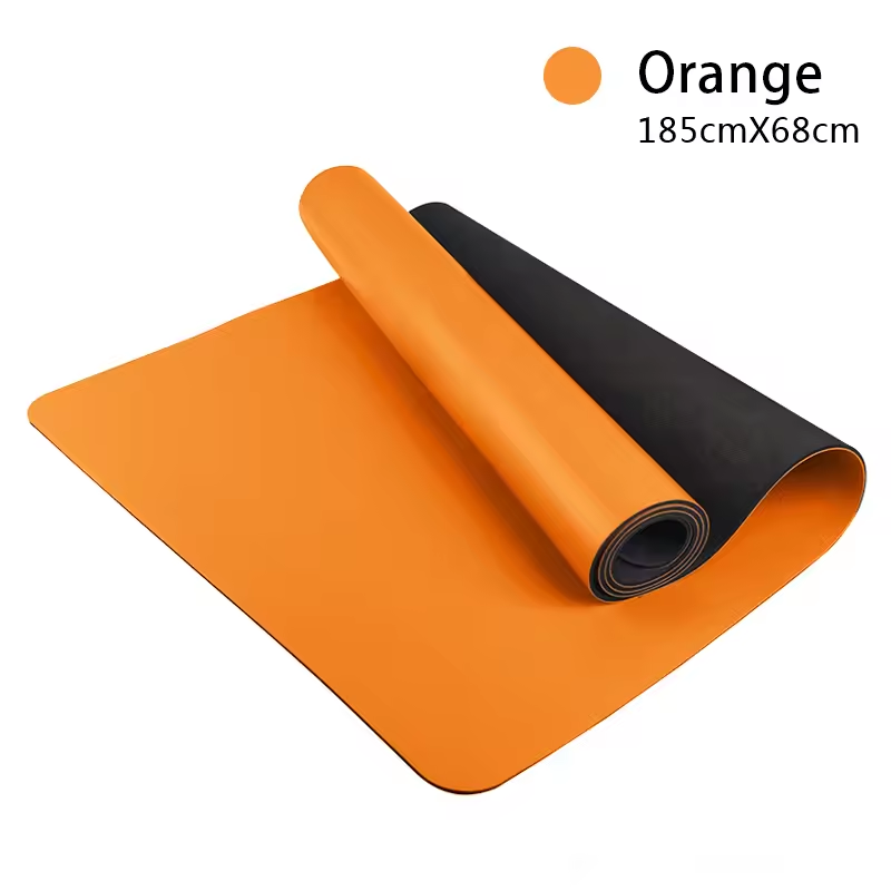 PU Rubber Yoga Mat | Sweat-Grip PU Top, Natural Rubber Bottom, 5mm Comfort for Hot Yoga, Pilates & Fitness