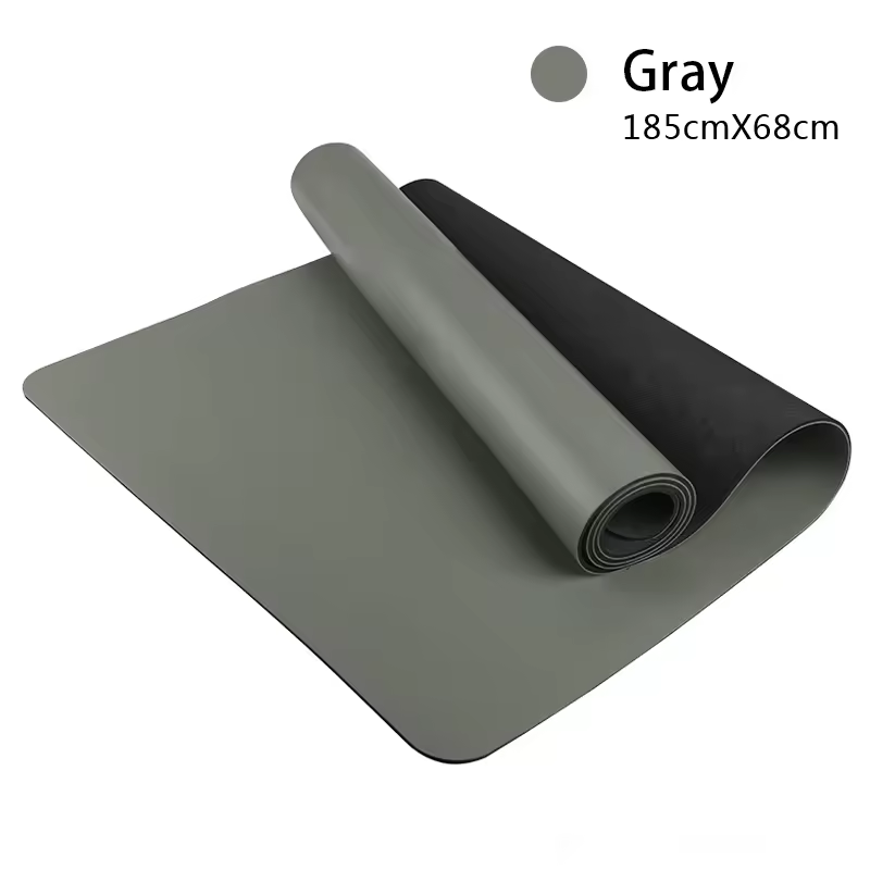 PU Rubber Yoga Mat | Sweat-Grip PU Top, Natural Rubber Bottom, 5mm Comfort for Hot Yoga, Pilates & Fitness