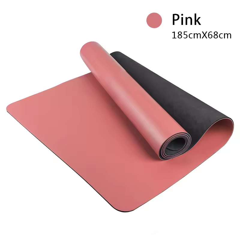 PU Rubber Yoga Mat | Sweat-Grip PU Top, Natural Rubber Bottom, 5mm Comfort for Hot Yoga, Pilates & Fitness